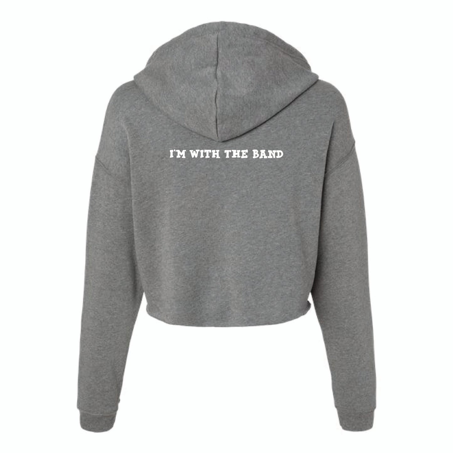 Treble Clef - Bella Canvas Women's Crop Fleece Hoodie Sweatshirt - 7502