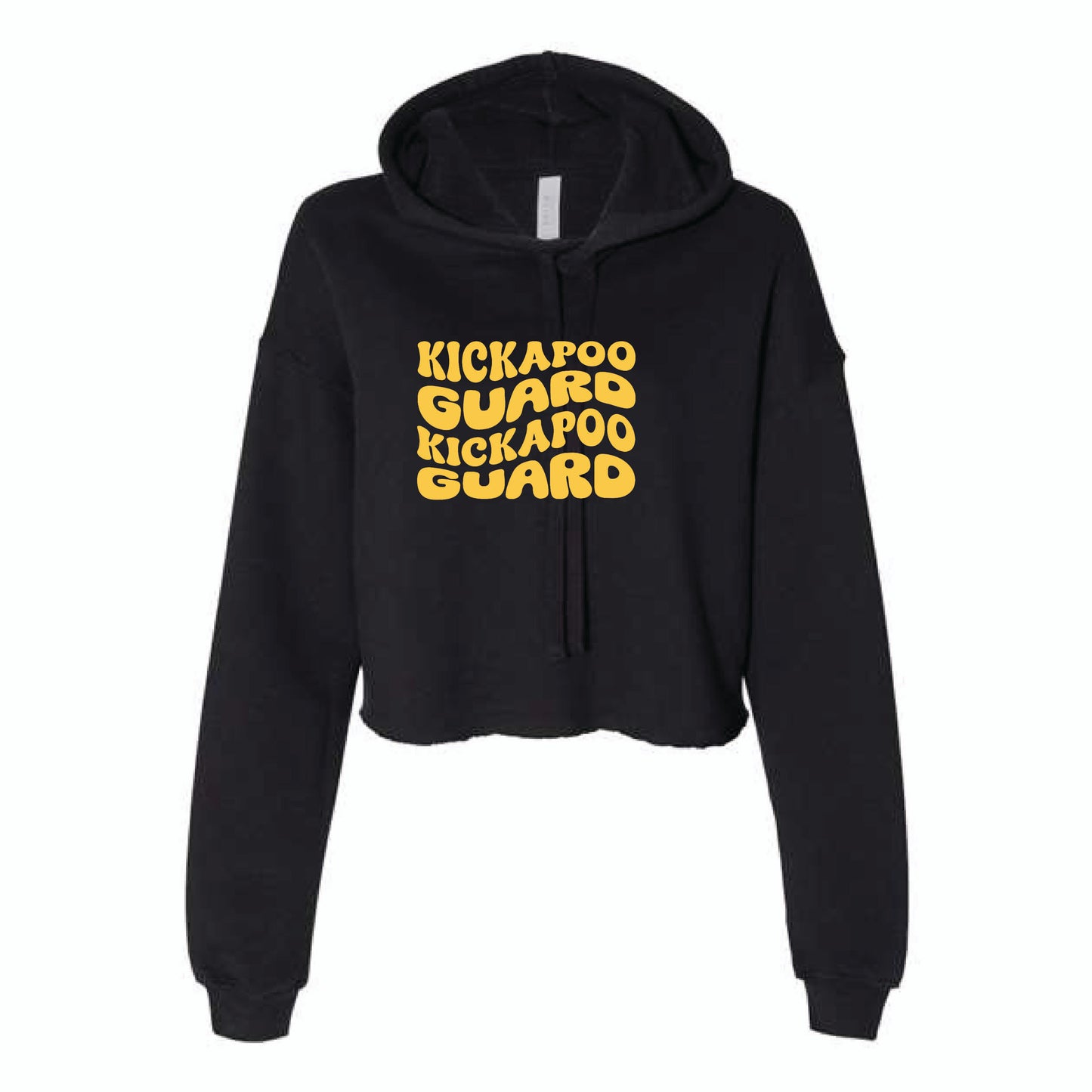 Kickapoo Guard - Bella Canvas Women's Crop Fleece Hoodie Sweatshirt - 7502