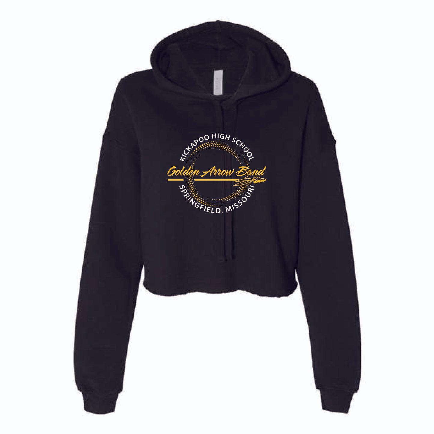 GAB Round - Bella Canvas Women's Crop Fleece Hoodie Sweatshirt - 7502