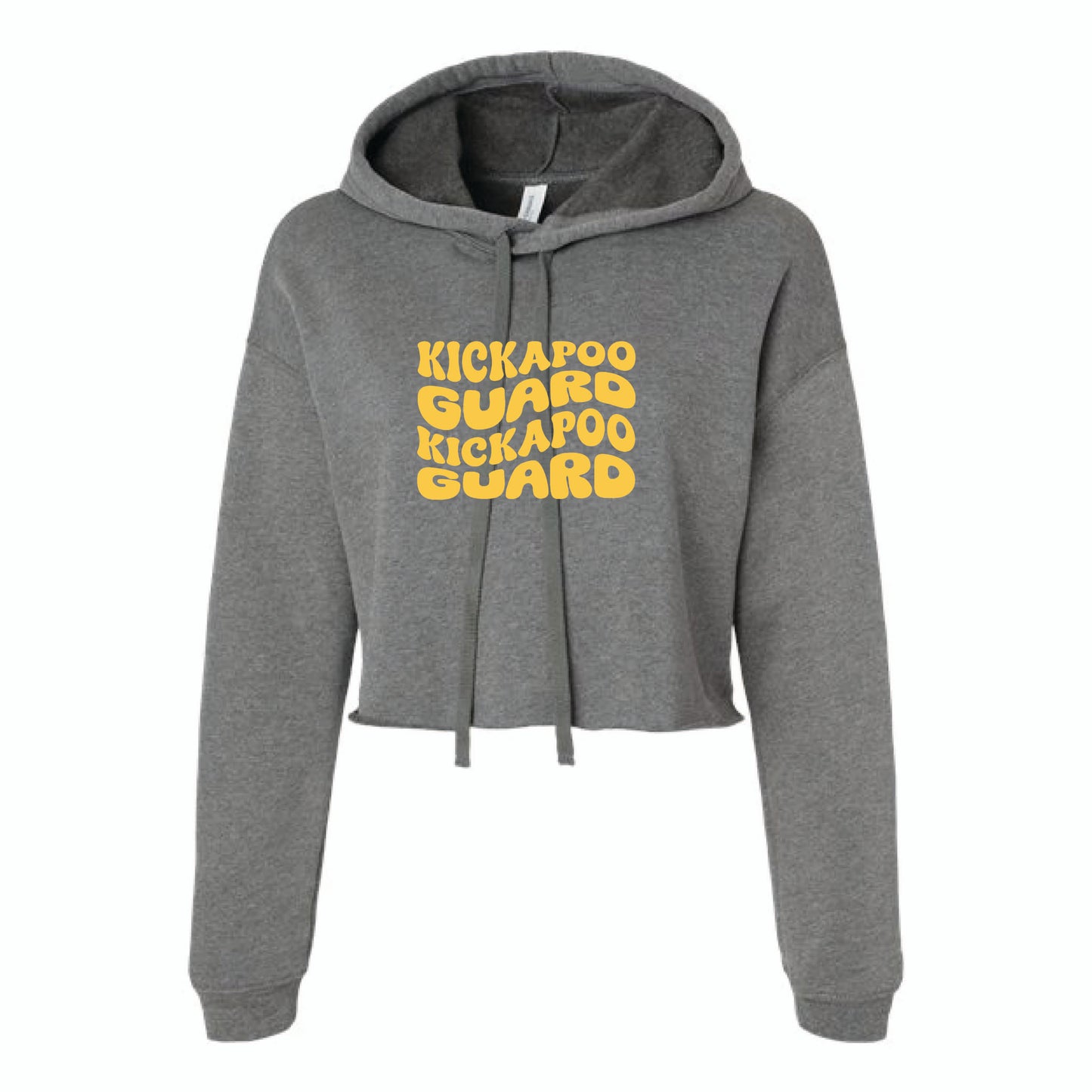Kickapoo Guard - Bella Canvas Women's Crop Fleece Hoodie Sweatshirt - 7502