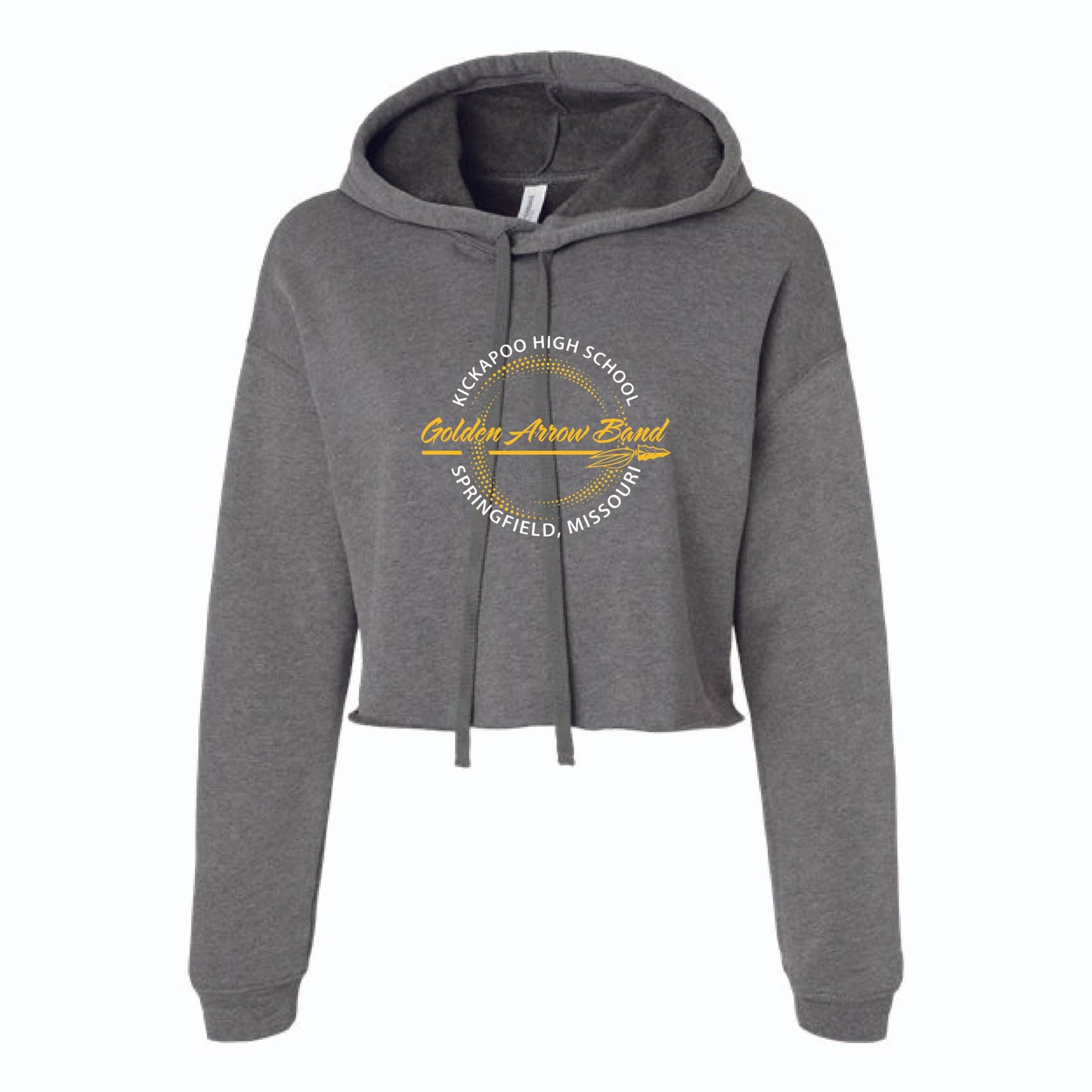 GAB Round - Bella Canvas Women's Crop Fleece Hoodie Sweatshirt - 7502