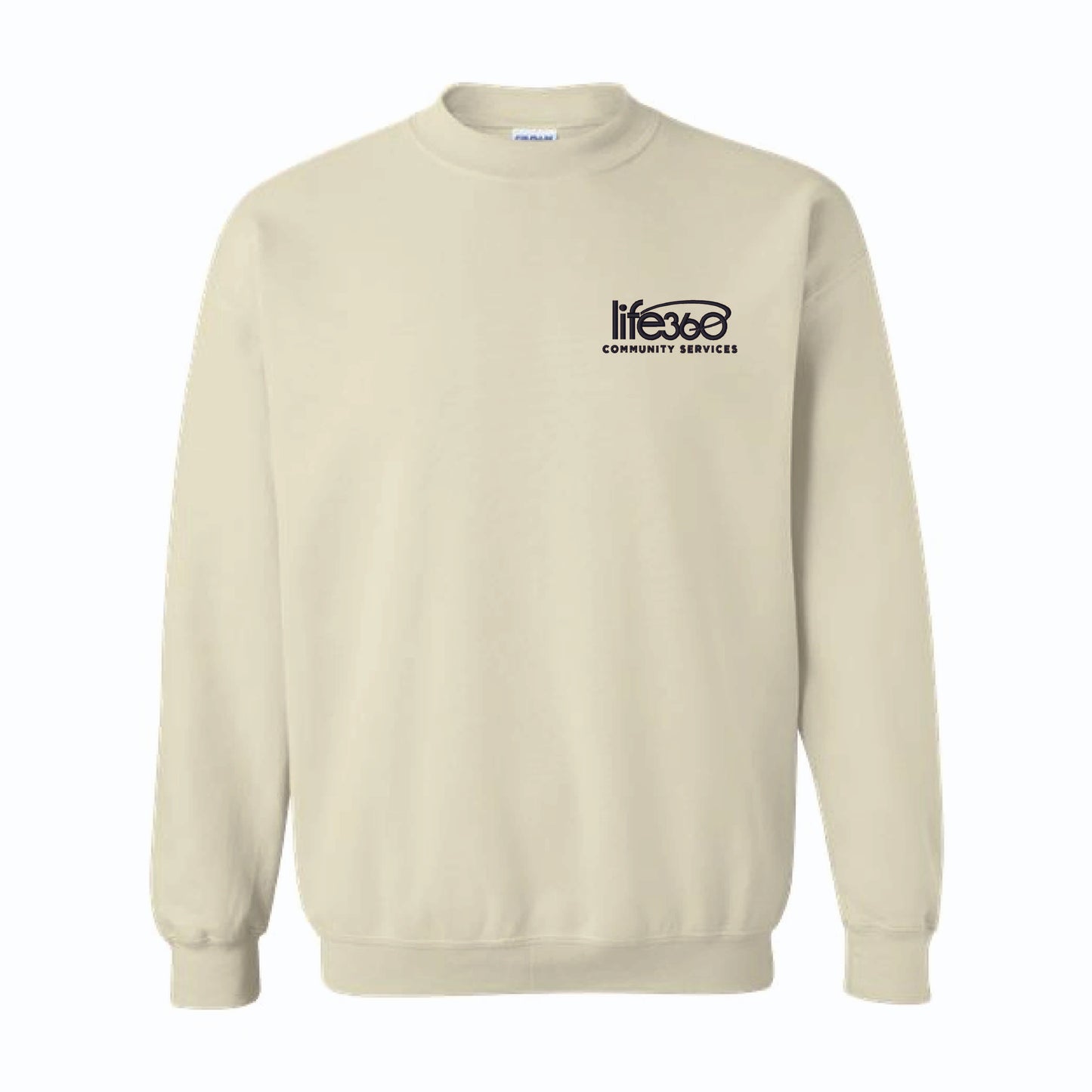 Life360 Gildan 18000 Embroidered Left Chest