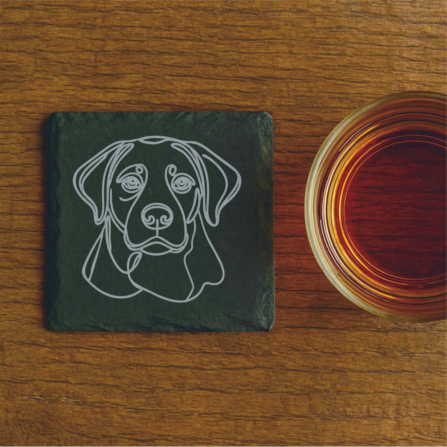 Personalized Dog Lover Slate Coaster (Set of 4)