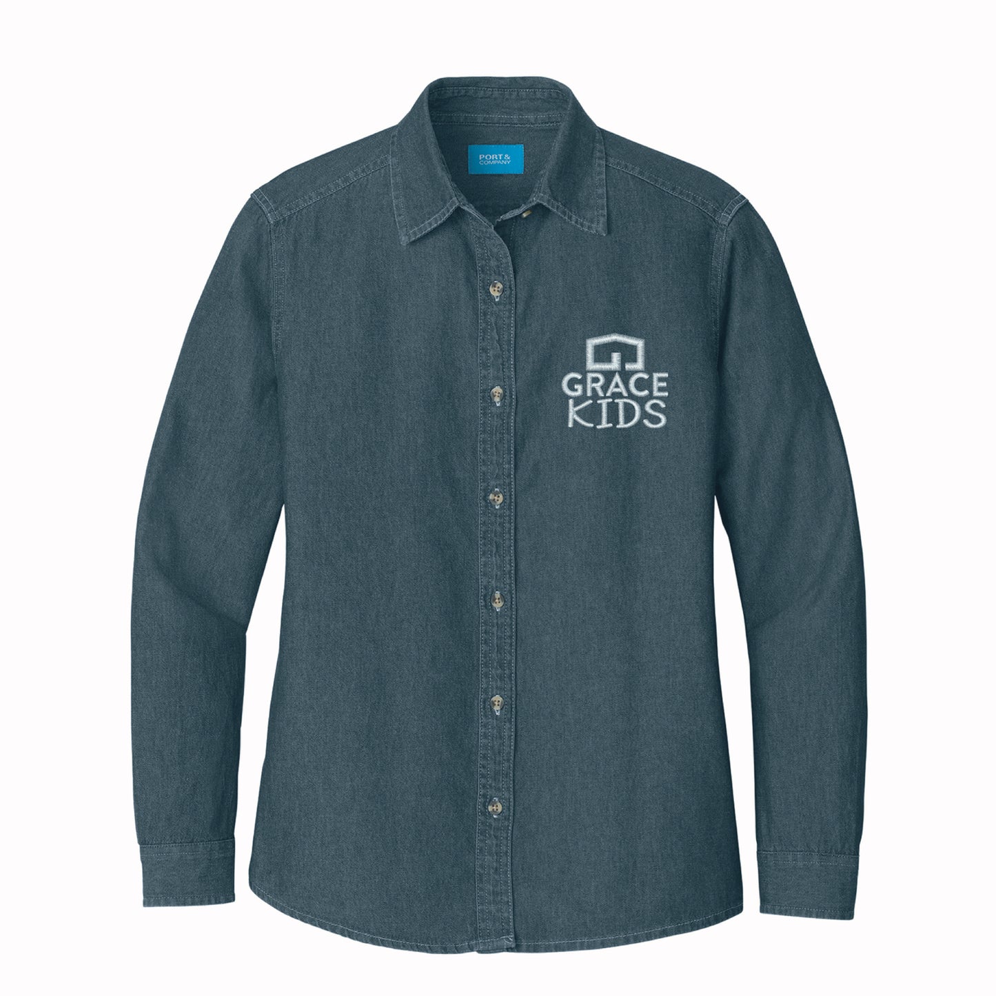 Grace Kids - Women's Button Up Shirt (2 color options)