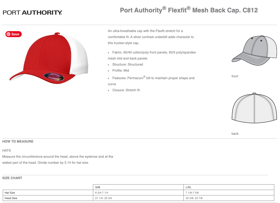 Kickapoo Port Authority® Flexfit® Mesh Back Cap