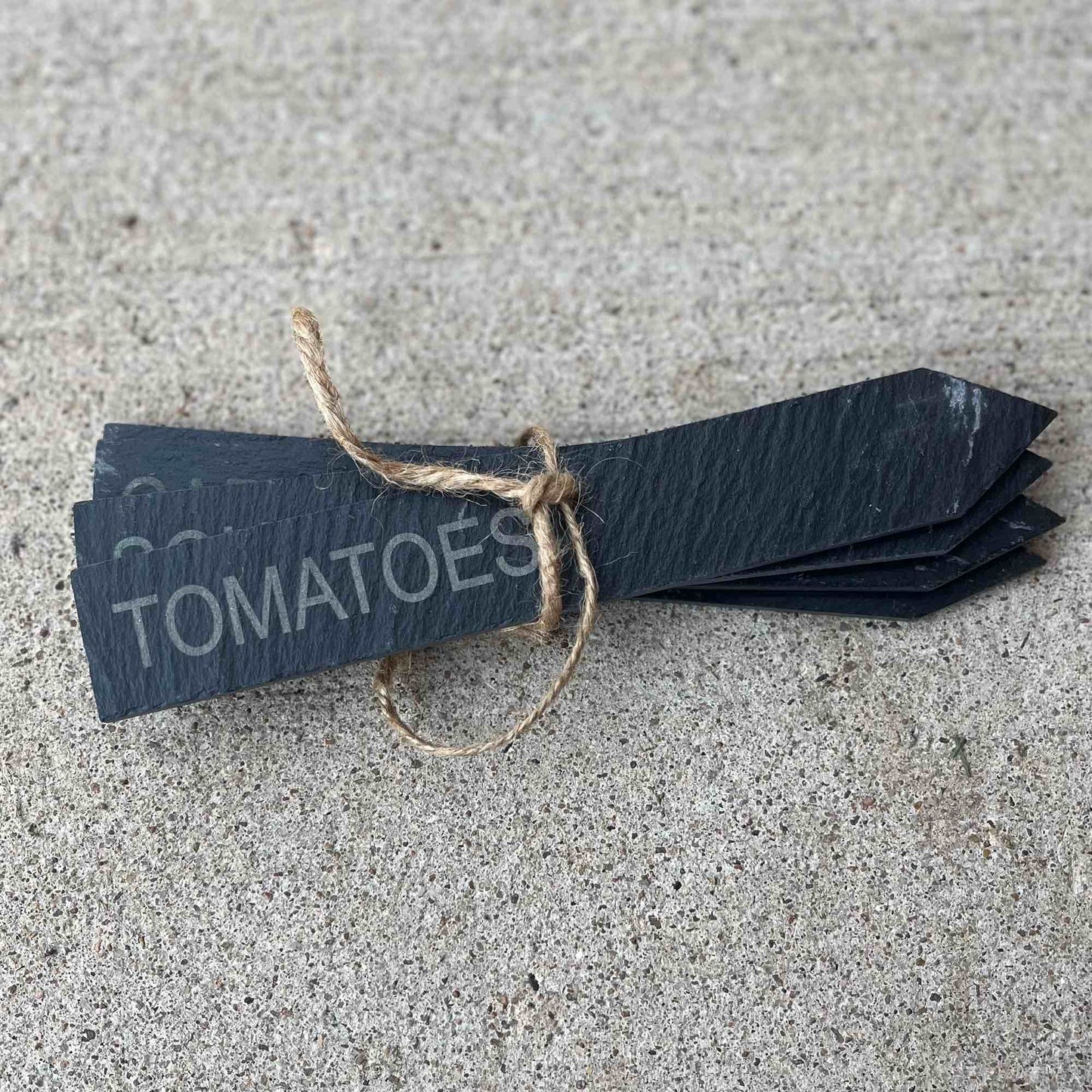 Custom Laser Engraved Slate Garden Stake – Personalized Outdoor Marker for Garden, Plants and Flowers