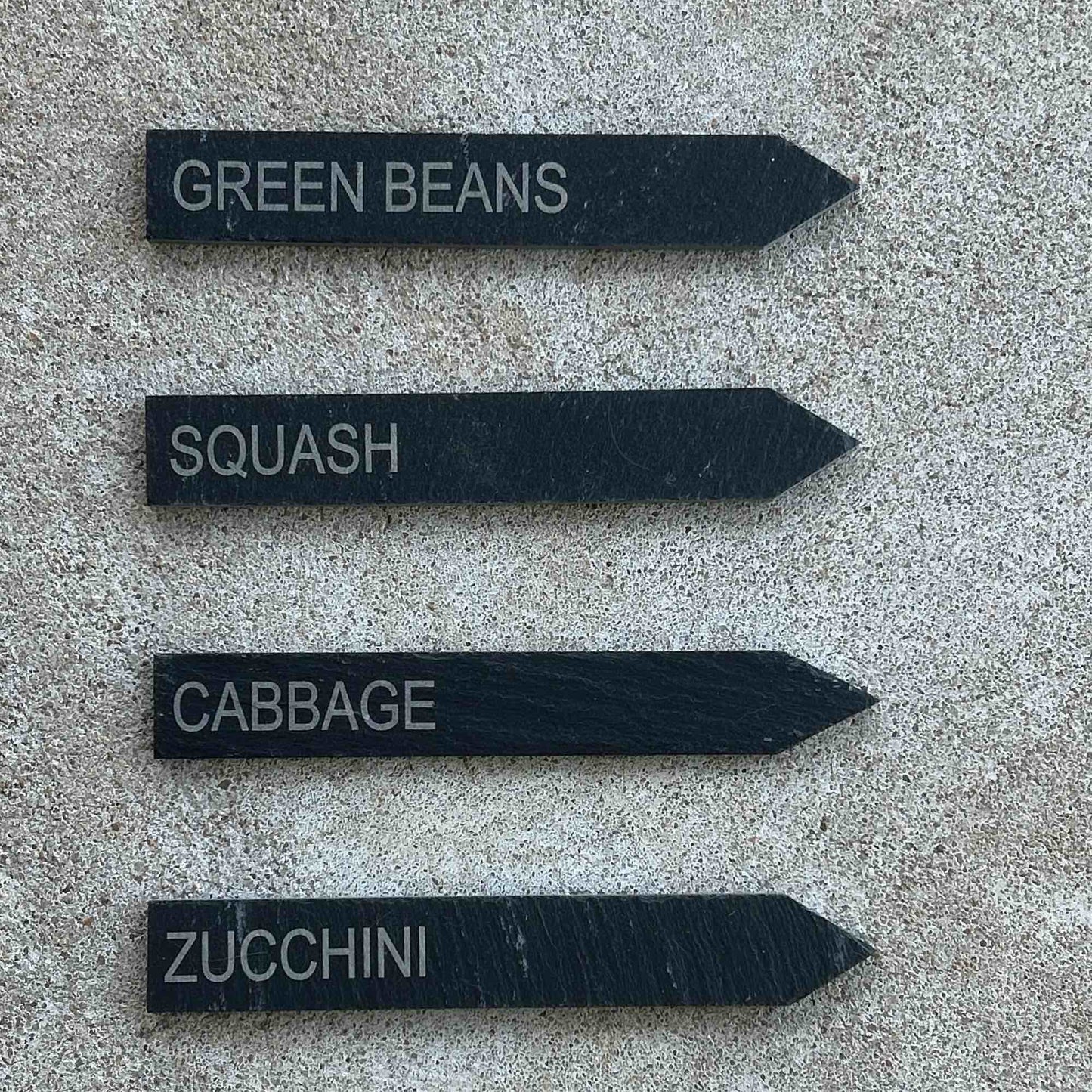 Custom Laser Engraved Slate Garden Stake – Personalized Outdoor Marker for Garden, Plants and Flowers