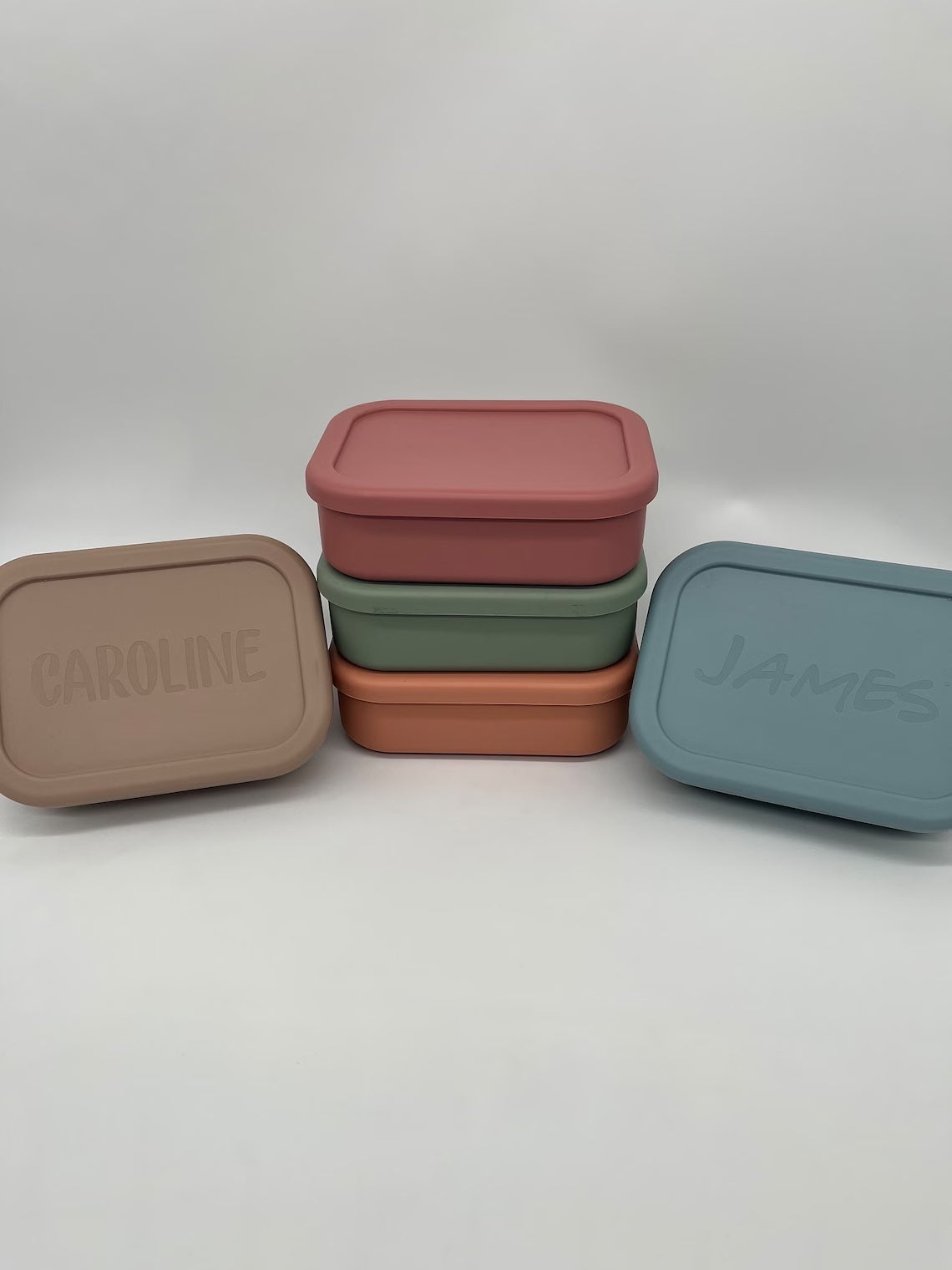 Custom Silicone 3 Compartment Bento Box