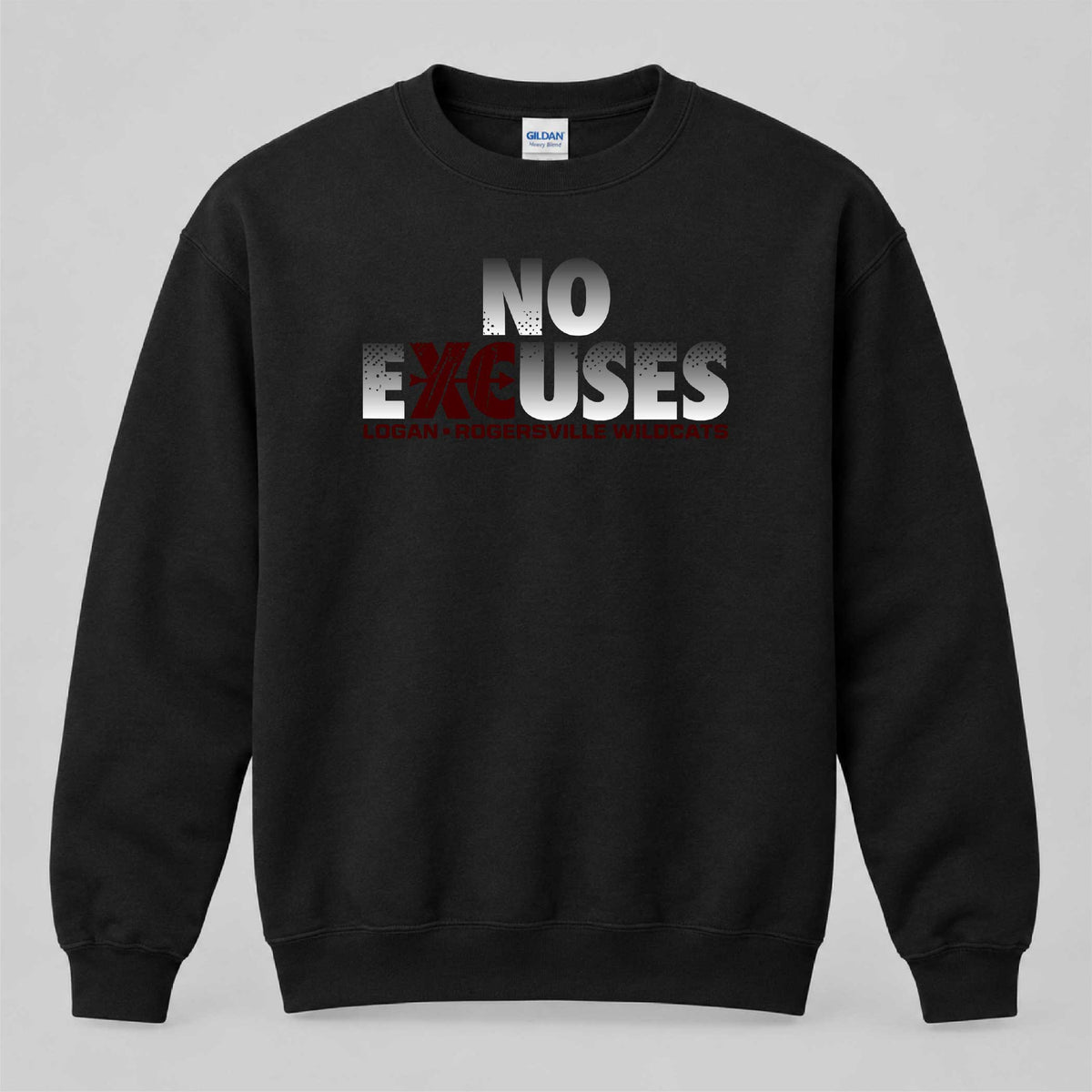 LR NE2 Gildan Heavy Blend Crewneck Sweatshirt - 18000