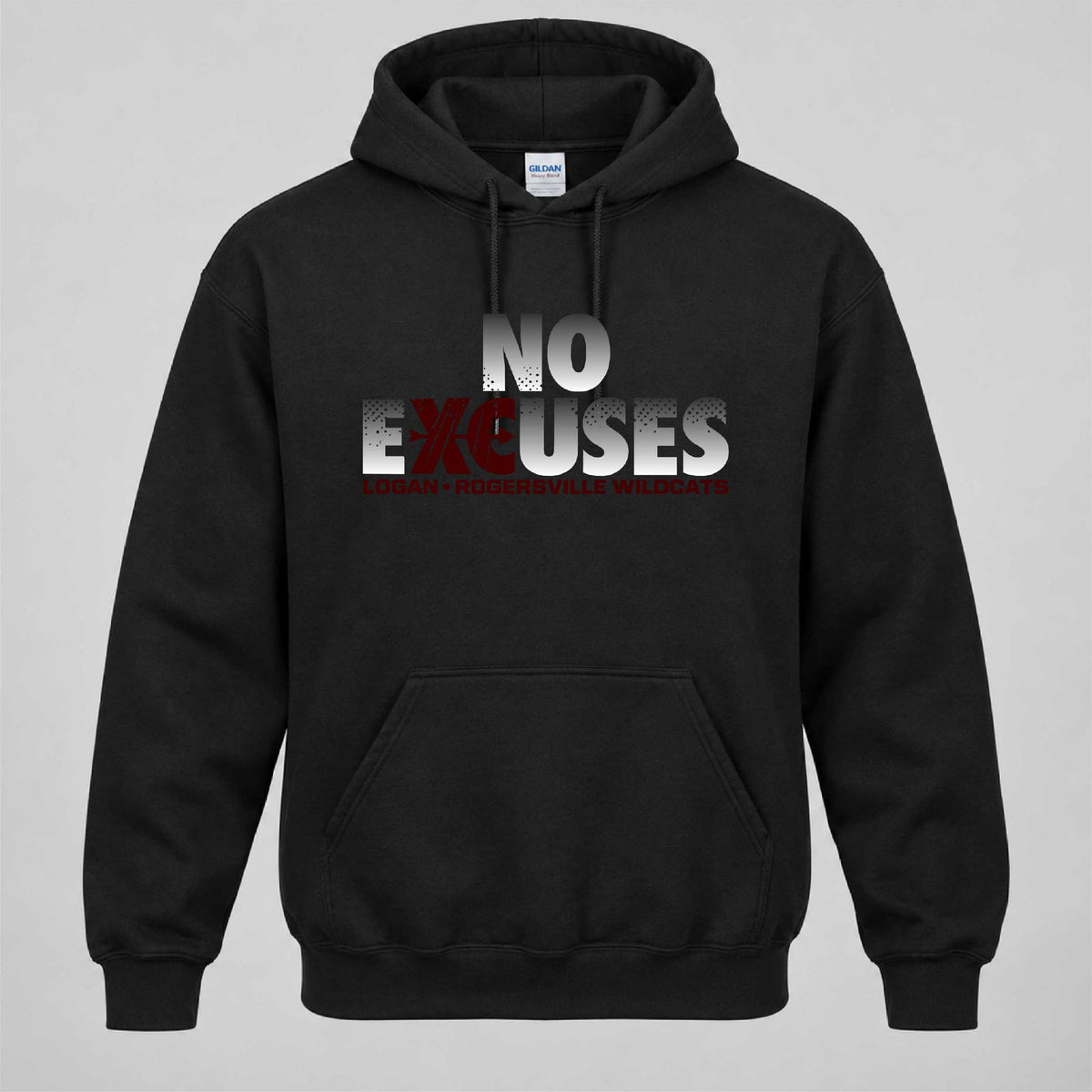 LR NE2 Gildan Heavy Blend Hooded Sweatshirt - 18500