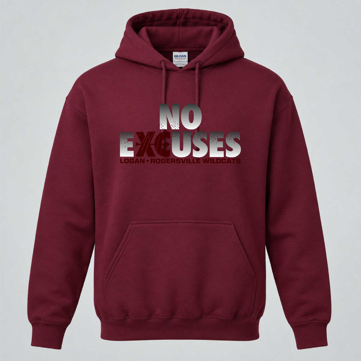 LR NE2 Gildan Heavy Blend Hooded Sweatshirt - 18500