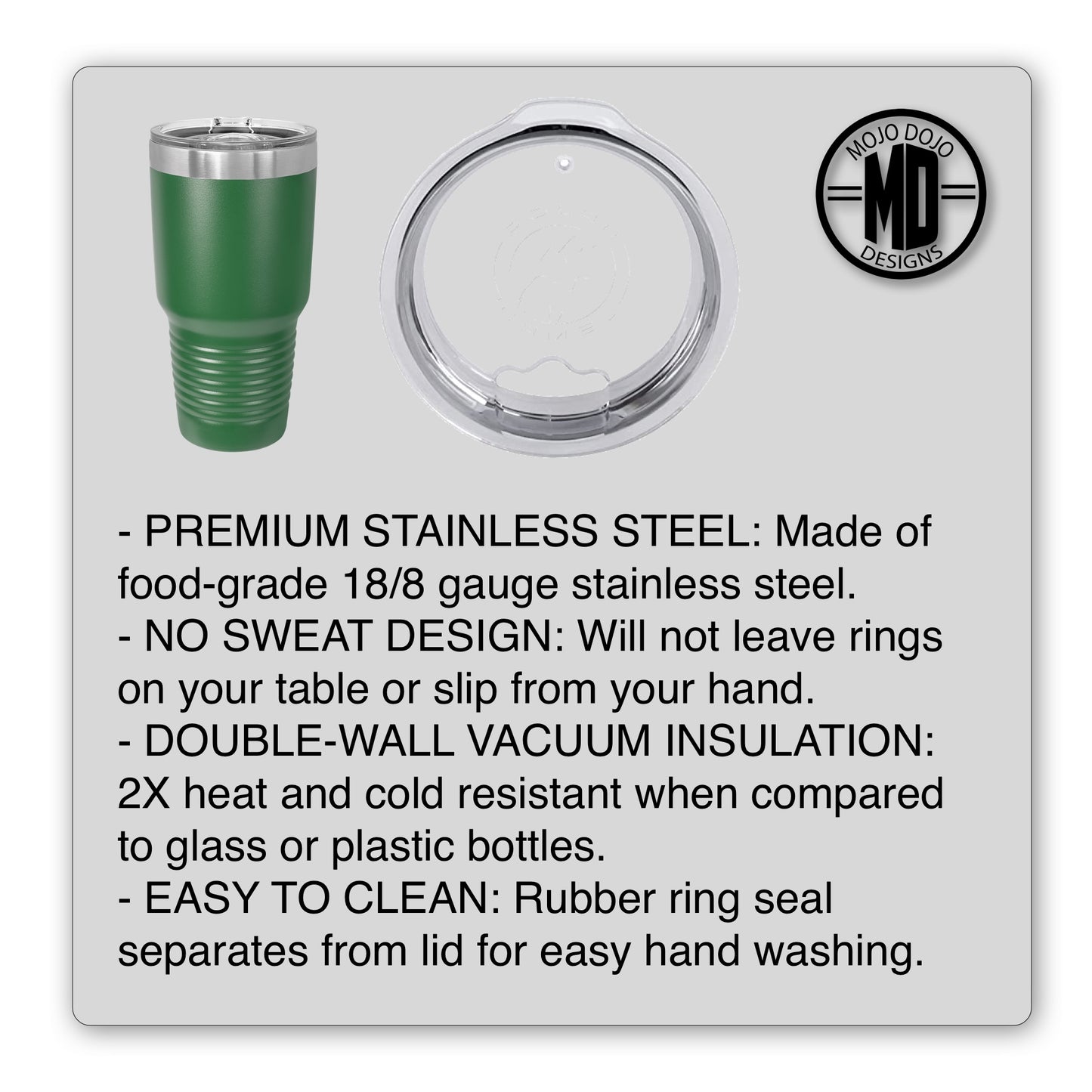 30 oz. Custom Name or Logo Tumbler