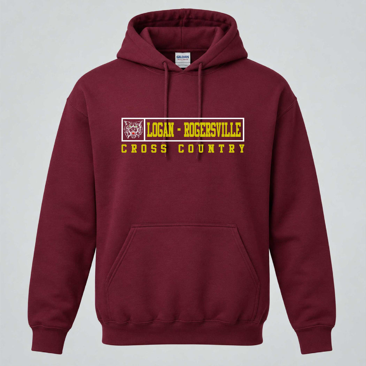 LR NE3 Gildan Heavy Blend Hooded Sweatshirt - 18500