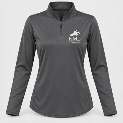 KML Farms AllPro Women's Pro-Lock Performance Quarter-Zip Pullover