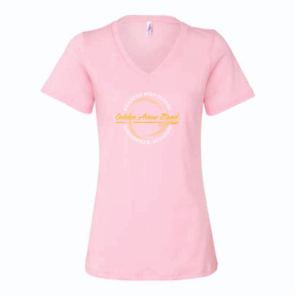 GAB Round - Bella Canvas Women’s Jersey V-Neck Tee 6405