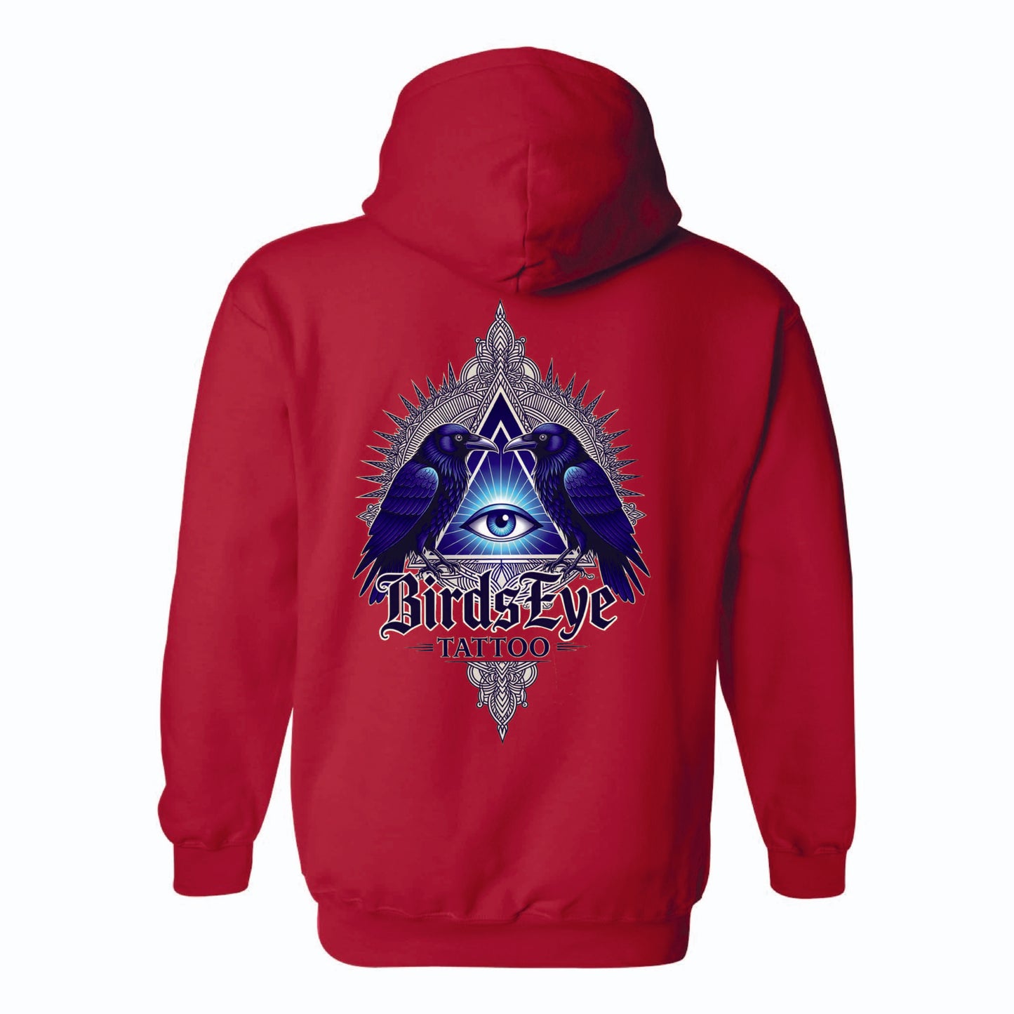 Birds Eye Blue Crow Hoodie