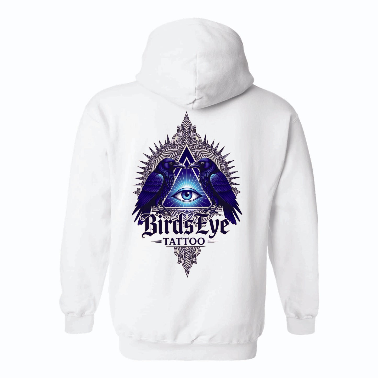 Birds Eye Blue Crow Hoodie