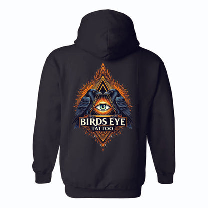 Birds Eye Orange Crow Hoodie