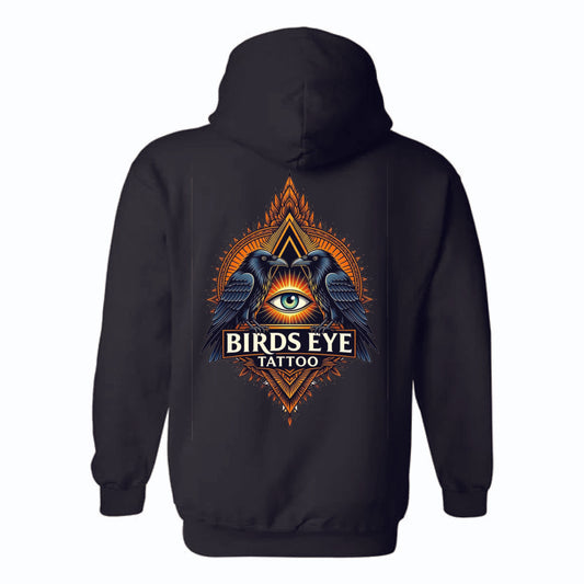 Birds Eye Orange Crow Hoodie