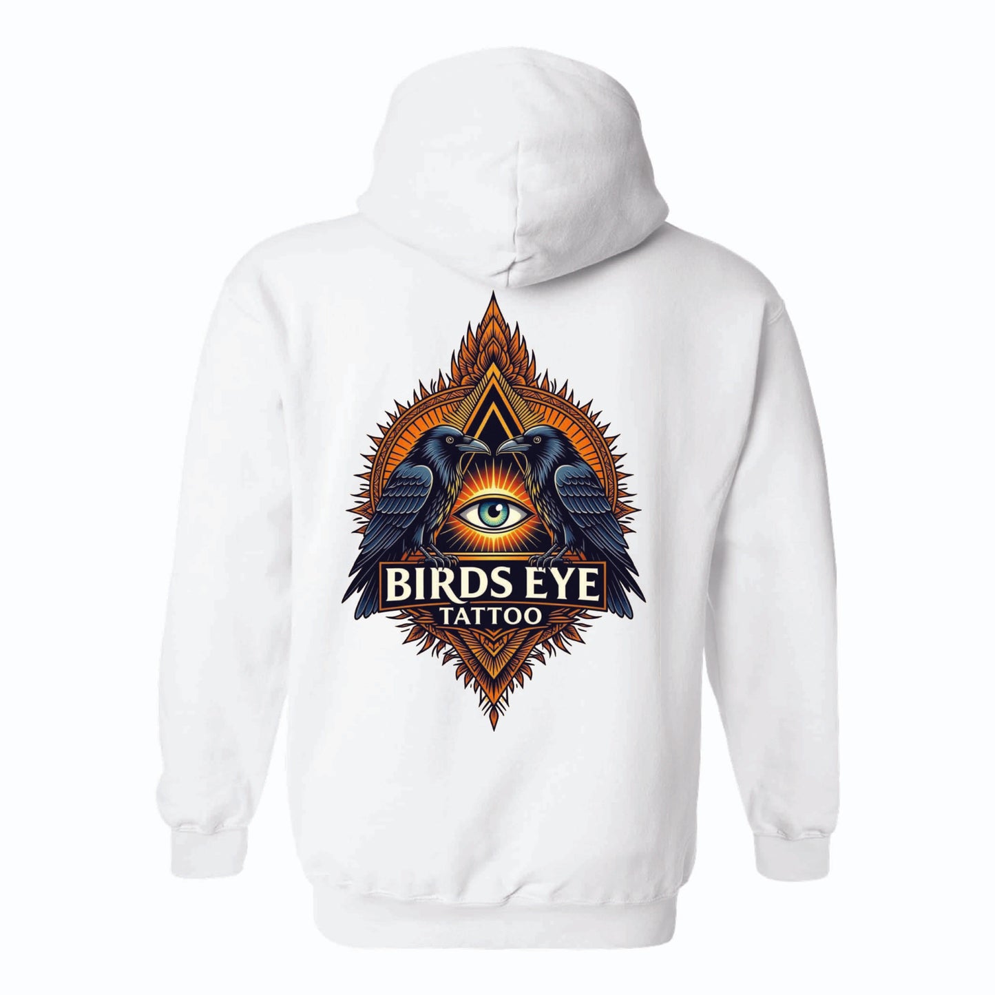 Birds Eye Orange Crow Hoodie