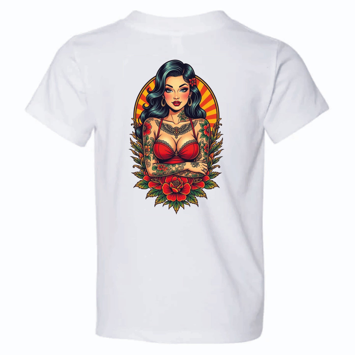 Birds Eye Woman Red Dress