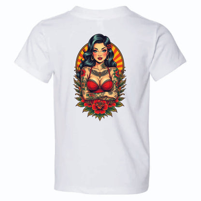 Birds Eye Woman Red Dress