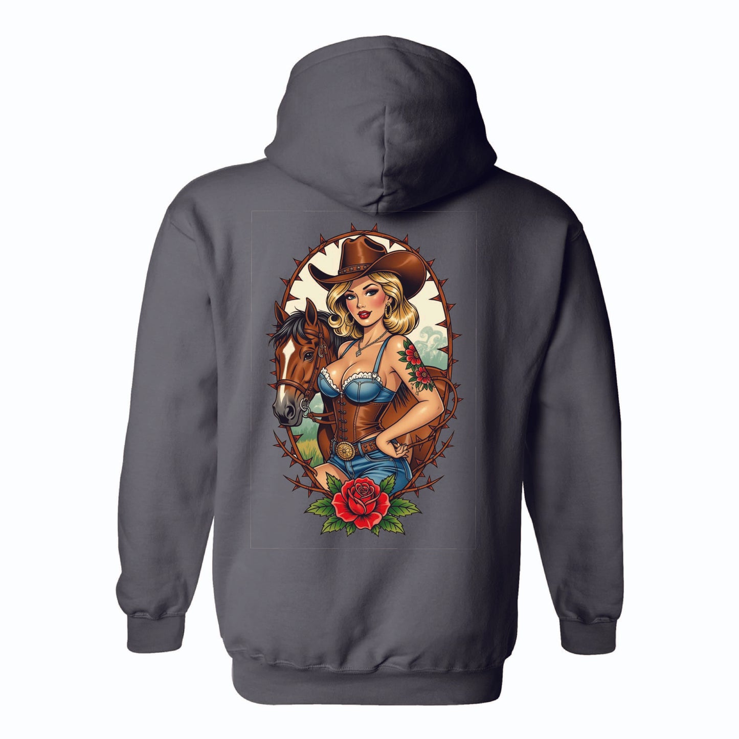 Birds Eye Women Cowboy Hoodie