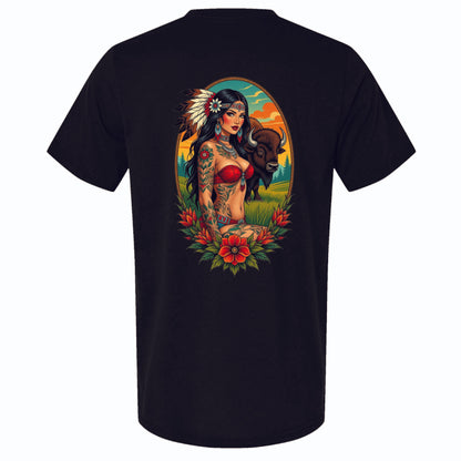 Birds Eye Women with Bison