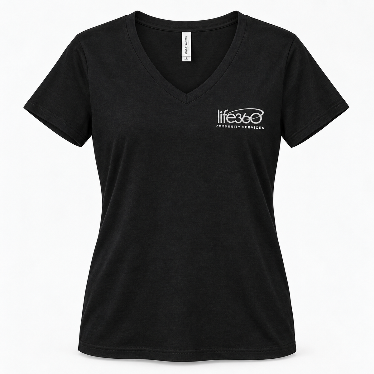 Life360 Bella Canvas Women’s Jersey V-Neck Tee 6405CVC