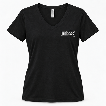 Life360 Bella Canvas Women’s Jersey V-Neck Tee 6405CVC