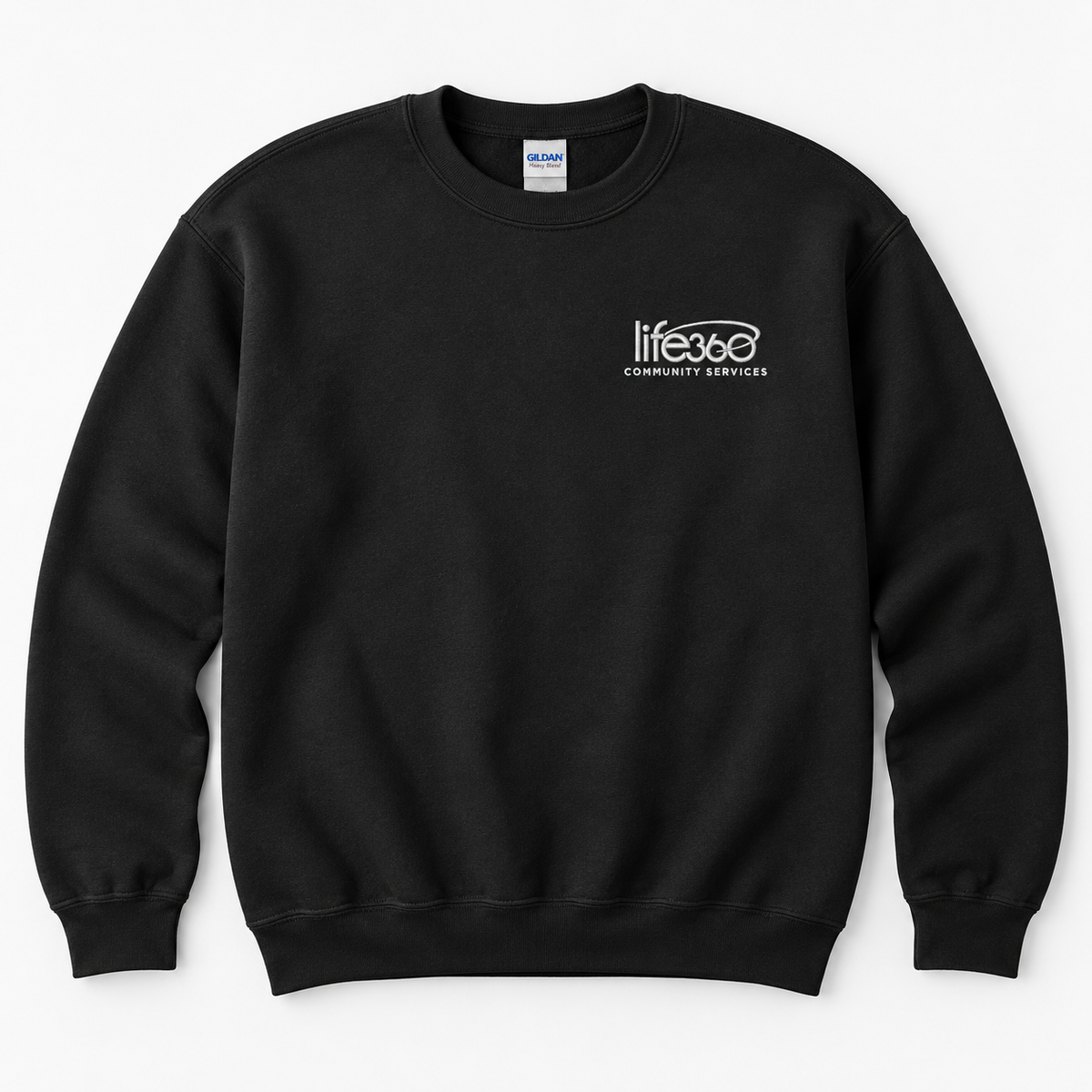 Life360 Gildan 18000 (left chest embroidered) (new)