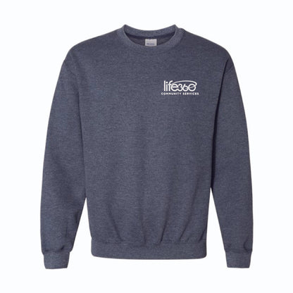 Life360 Gildan 18000 Embroidered Left Chest