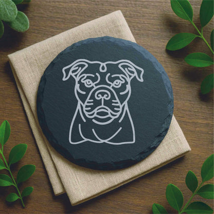 Personalized Dog Lover Slate Coaster (Set of 4)