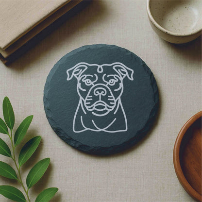 Personalized Dog Lover Slate Coaster (Set of 4)