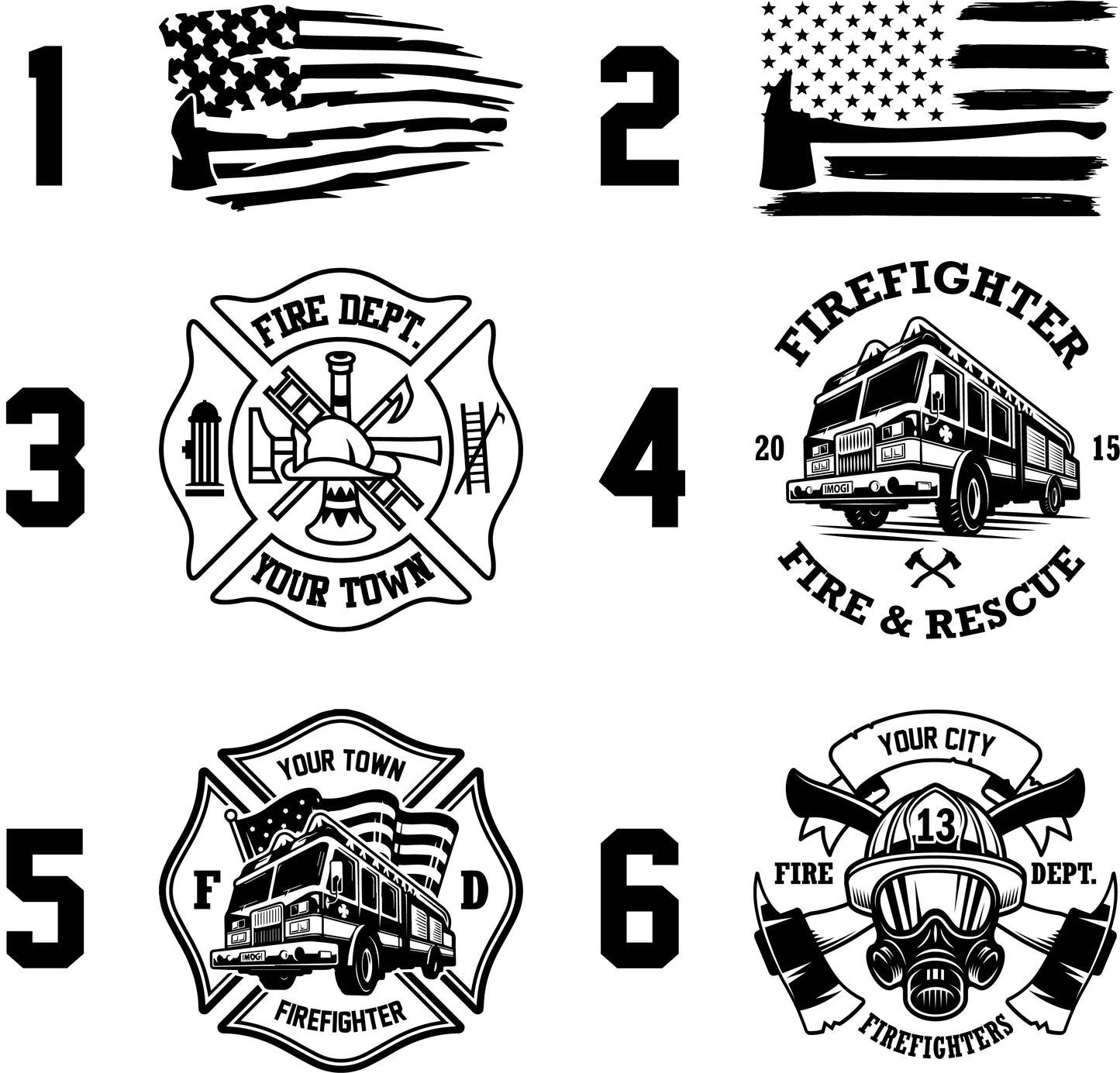 Fire Department Emblem - Your City