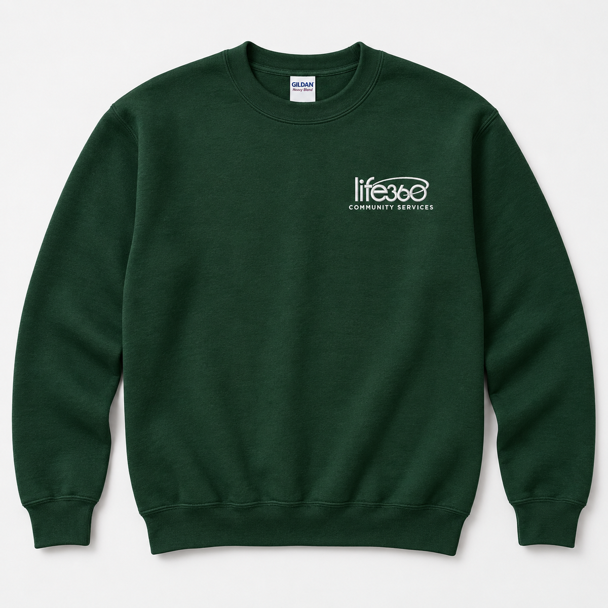 Life360 Gildan 18000 (left chest embroidered) (new)