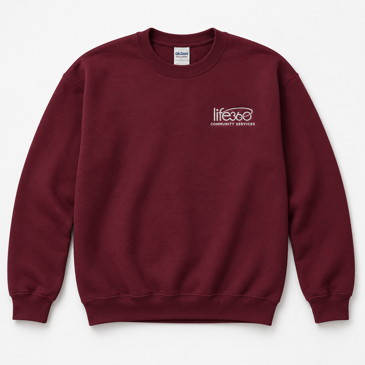 Life360 Gildan 18000 (left chest embroidered) (new)