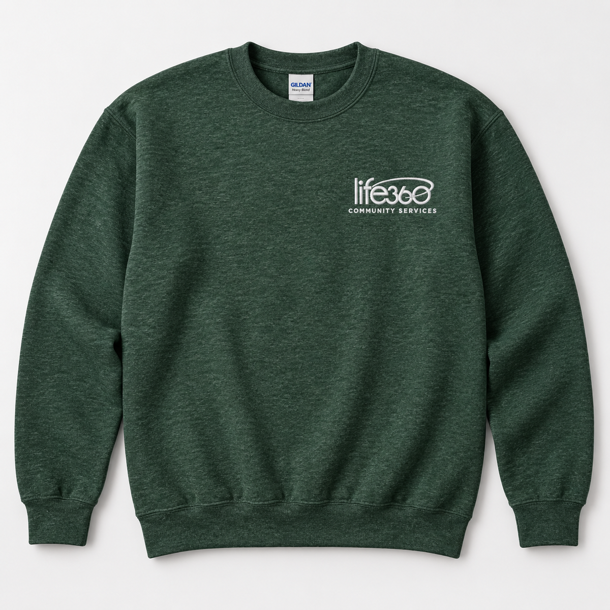 Life360 Gildan 18000 (left chest embroidered) (new)