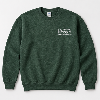 Life360 Gildan 18000 (left chest embroidered) (new)
