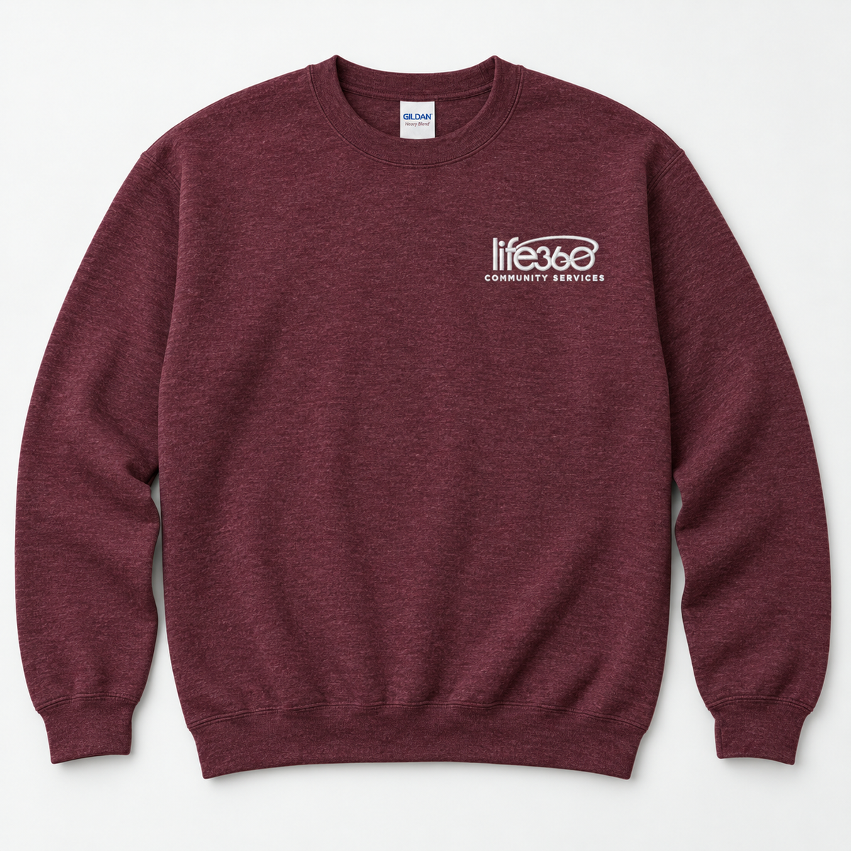 Life360 Gildan 18000 (left chest embroidered) (new)