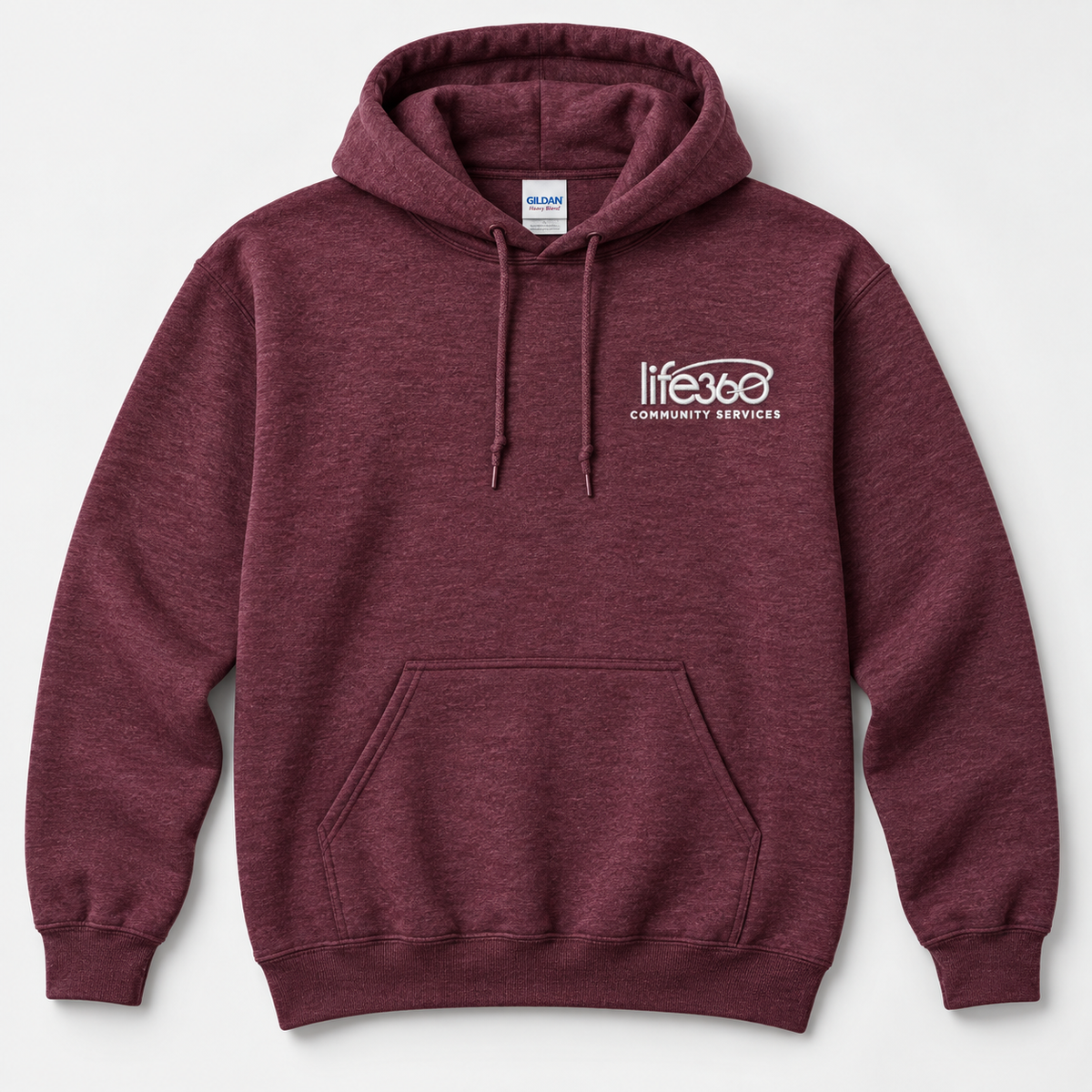 Life360 Gildan 18500 (left chest embroidered) (new)