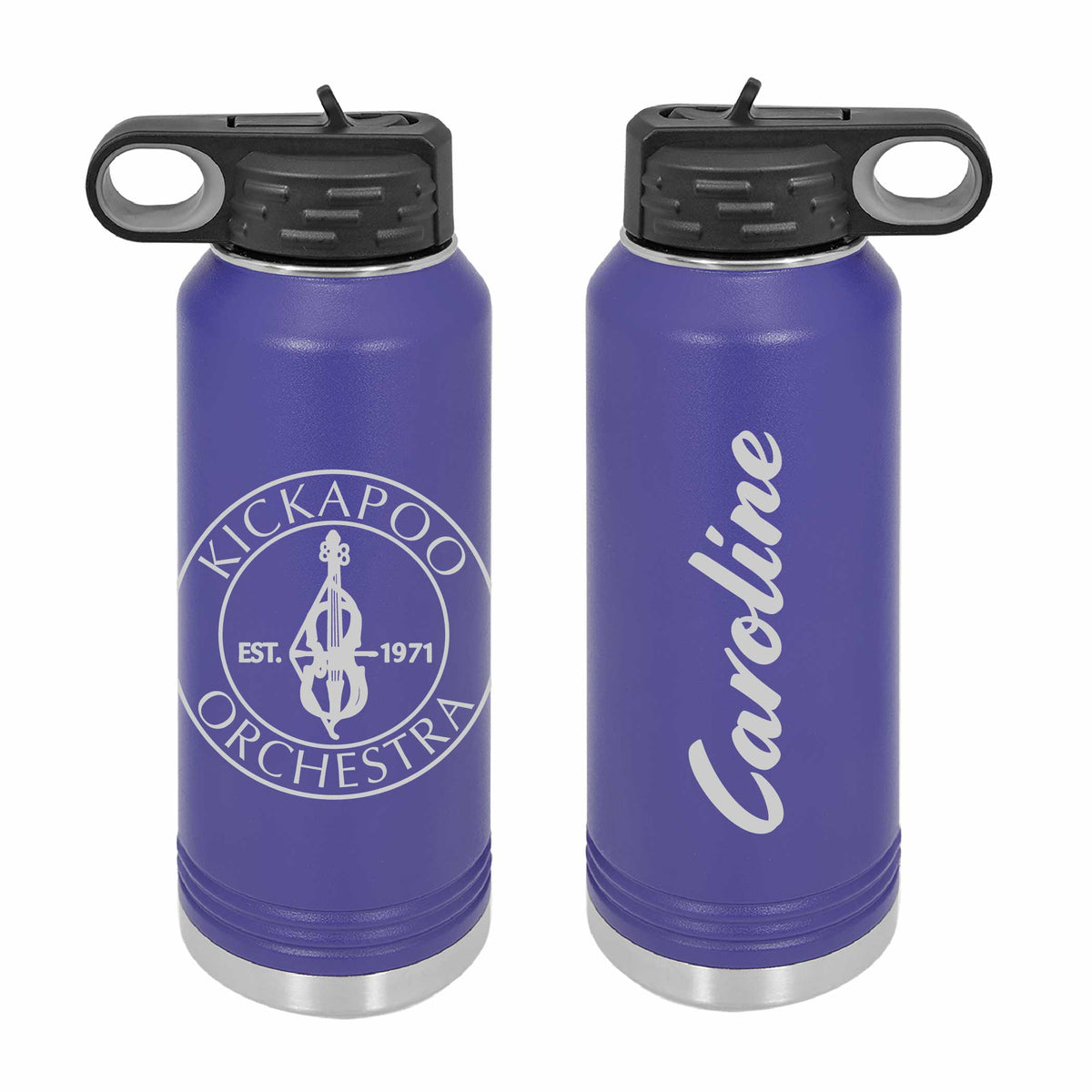 Kickapoo Orchestra Custom Name Water Bottle