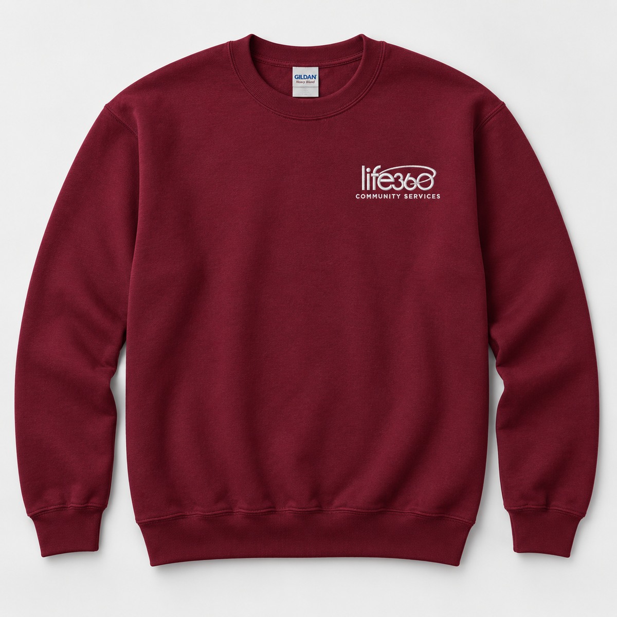Life360 Gildan 18000 (left chest embroidered) (new)