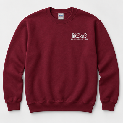 Life360 Gildan 18000 (left chest embroidered) (new)
