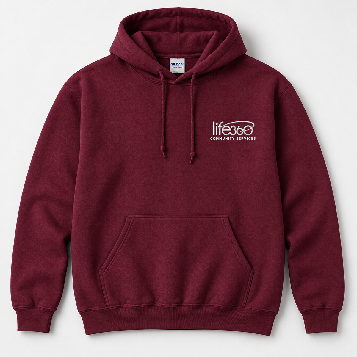 Life360 Gildan 18500 (left chest embroidered) (new)