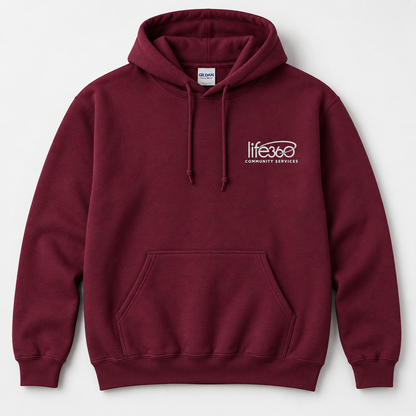 Life360 Gildan 18500 (left chest embroidered) (new)