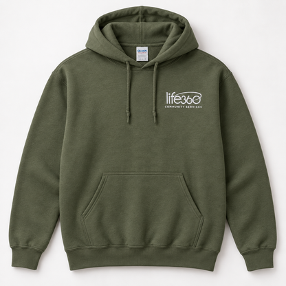Life360 Gildan 18500 (left chest embroidered) (new)