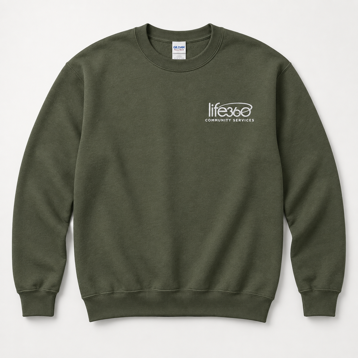 Life360 Gildan 18000 (left chest embroidered) (new)