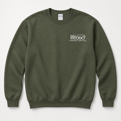 Life360 Gildan 18000 (left chest embroidered) (new)