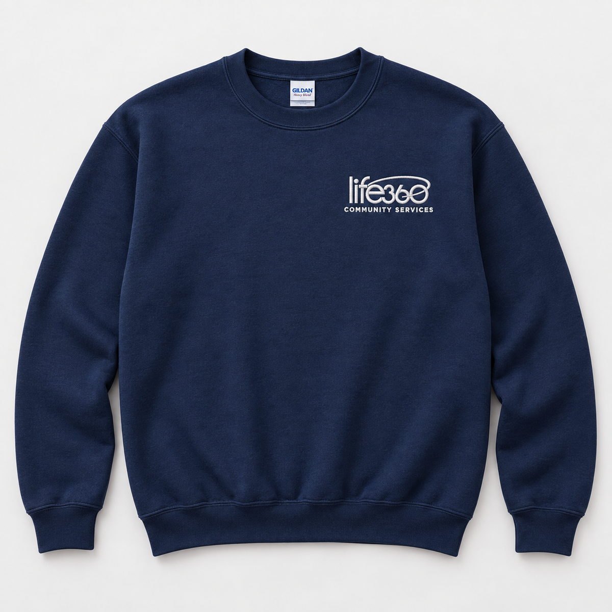 Life360 Gildan 18000 (left chest embroidered) (new)